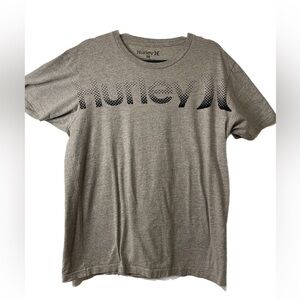 Hurley tee shirt . Heather gray with black print. Size L. Z